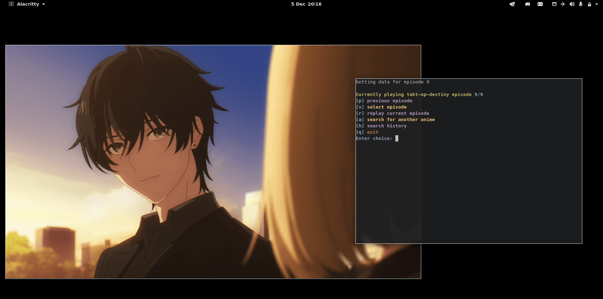Watch Anime With CLI (Linux)